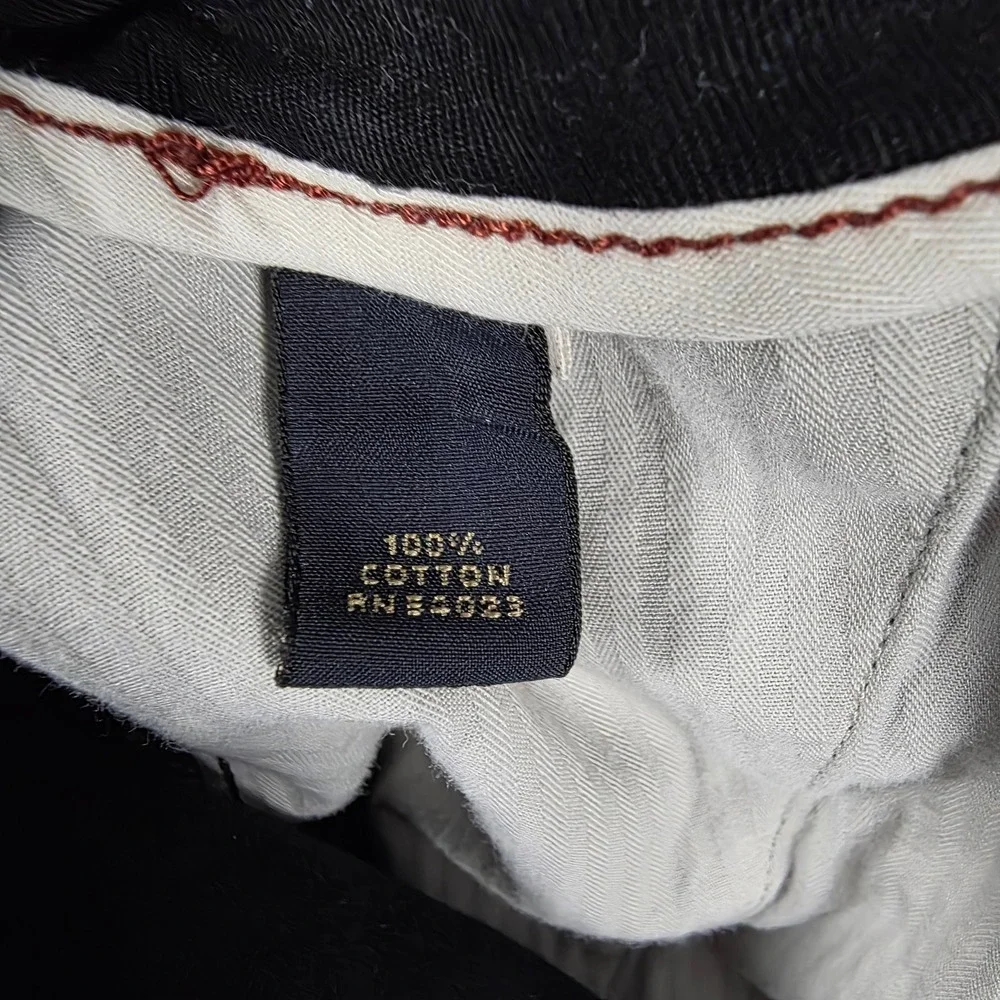 VTG Banana Republic Relaxed Fit Cargo Pants‎ Mens 36x33 Black Cotton Twill Y2K